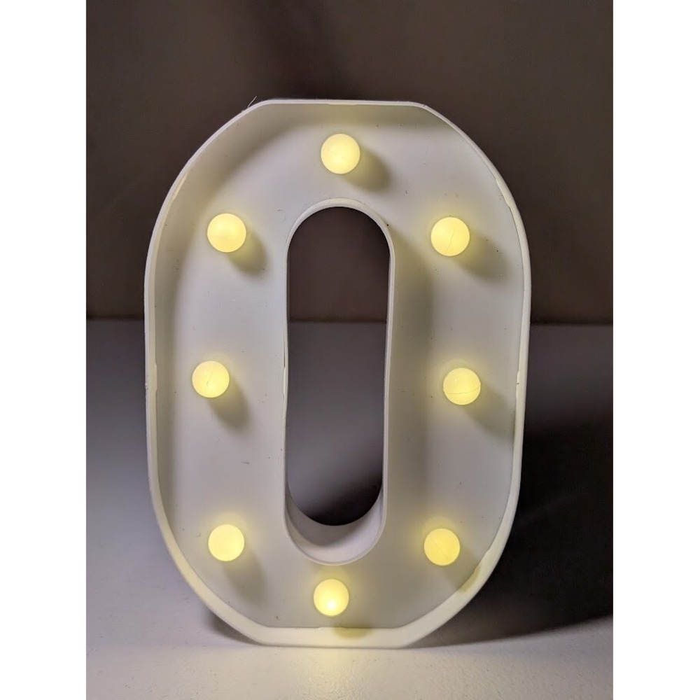 LED Marquee Light Letter "O" Battery Operated Wall/Desk Decor - Minor Wear - Picture 1 of 2